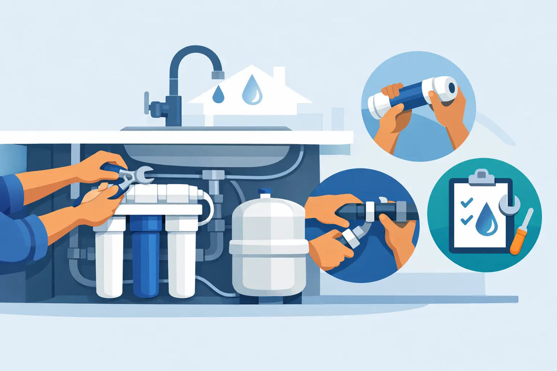 Waterfilter thuis correct installeren in 8 stappen