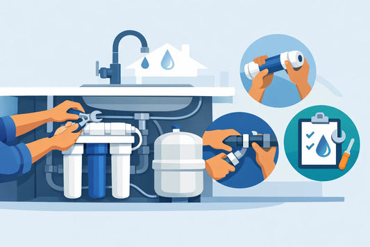 Waterfilter thuis correct installeren in 8 stappen