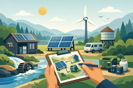 Off grid stroomvoorziening plannen