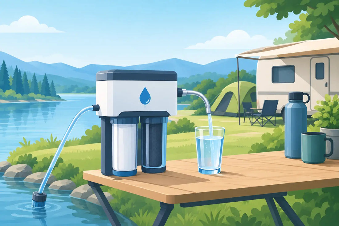Veilige waterzuivering op de camping kiezen