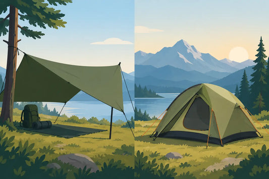 Tarp versus tent bij wildkamperen: wat werkt?