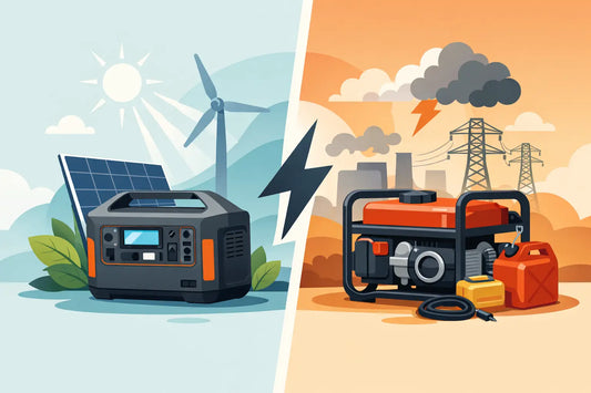 Powerstation versus aggregaat noodstroom
