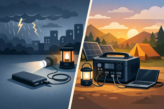 Powerbank versus powerstation in noodsituatie