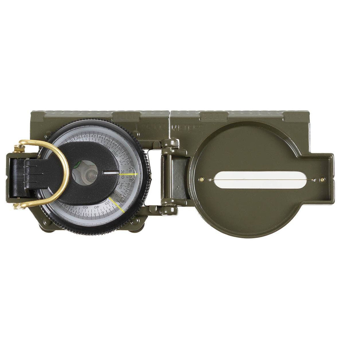 Compass Gold Casing Compass - Liquid Damped - Metal Casing - Rugged - Waterproof
